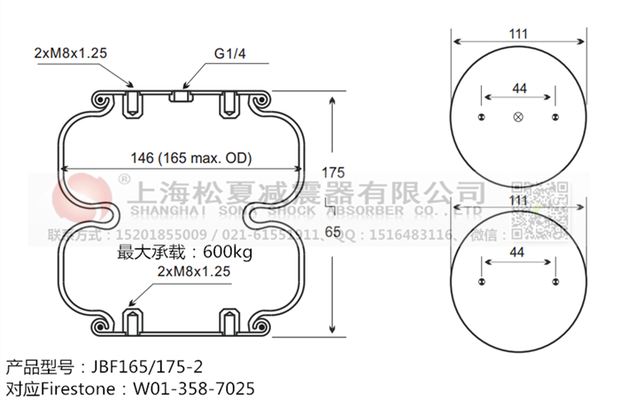 JBF165/175-2橡膠<a href='http://www.playapuntapopy.com/' target='_blank'><u>空氣彈簧</u></a>